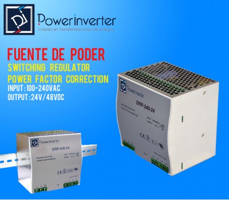 FUENTE DE PODER - SWITCHING POWER 100-240VAC /48VDC  5A (240W) RIEL DIN